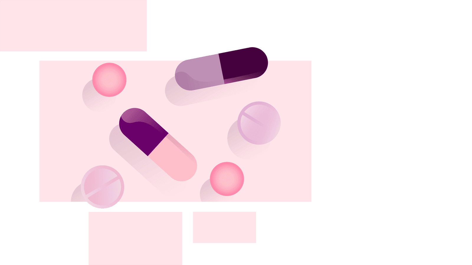 Illustration of a range of medication